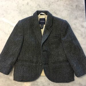Crewcuts 2T-3T grey tweed blazer